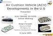 Air Cushion Vehicle (ACV) Developments in the U.S