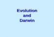 Evolution and Darwin