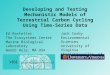 Developing and Testing Mechanistic Models of Terrestrial Carbon Cycling Using Time-Series Data