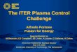 The ITER Plasma Control Challenge Alfredo Portone Fusion for Energy  Special thanks to: