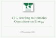FFC Briefing to Portfolio Committee on Energy