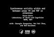 Synchronous activity within and between areas V4 and FEF in attention