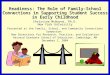 Readiness: The Role of Family-School Connections in Supporting Student Success in Early Childhood