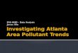 Investigating Atlanta Area Pollutant Trends