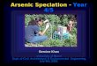 Arsenic Speciation -  Year 4/5