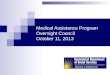 Medical Assistance Program Oversight Council October 11, 2013