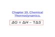 Chapter 19. Chemical Thermodynamics