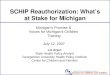 SCHIP Reauthorization: What ’ s at Stake for Michigan