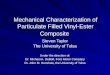 Mechanical Characterization of Particulate Filled Vinyl-Ester Composite