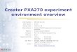 Creator PXA270 experiment environment overview