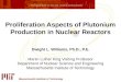 Proliferation Aspects of Plutonium Production in Nuclear Reactors