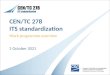 CEN/TC 278  ITS standardization
