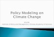 Policy Modeling on Climate Change
