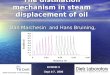 The distillation mechanism in steam displacement of oil