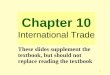 Chapter 10 International Trade
