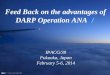 Feed Back on the advantages of DARP Operation ANA