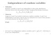 Independence of random variables