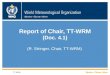 Report of Chair, TT-WRM (Doc. 4.1 )