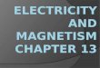 Electricity and Magnetism Chapter 13