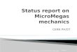 Status report on  MicroMegas  mechanics