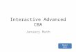 Interactive Advanced CBA