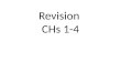 Revision  CHs 1-4