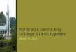 Portland Community College STARS Update