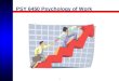PSY 6450 Psychology of Work