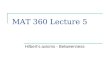 MAT 360 Lecture 5