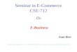 Seminar in E-Commerce CSE-712