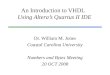 An Introduction to VHDL   Using Altera’s Quartus II IDE