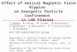 Effect of Helical Magnetic Field Ripples  on Energetic Particle Confinement  in LHD Plasmas