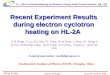 Recent Experiment Results during electron cyclotron heating on HL-2A