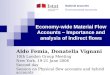 Economy-wide Material Flow Accounts – Importance and analysis of Indirect flows