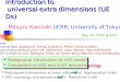 Introduction to   universal extra dimensions (UEDs)