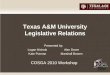 Texas A&M University Legislative Relations