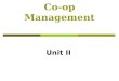 Co-op Management