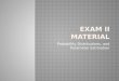 Exam II Material