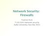 Network Security:  Firewalls
