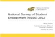 National Survey of Student Engagement (NSSE) 2013