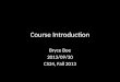 Course  Introduction