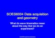 SOES6004 Data acquisition and geometry