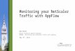 Monitoring your NetScaler Traffic with AppFlow