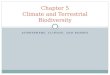 Chapter 5 Climate and Terrestrial Biodiversity