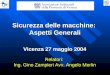 Vicenza 27 maggio 2004 Relatori:  Ing. Gino Zampieri Avv. Angelo Merlin