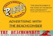 ADVERTISING WITH  THE BEACHCOMBER