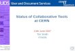 Status of Collaborative Tools at CERN