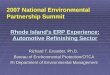 Rhode Island’s ERP Experience: Automotive Refinishing Sector