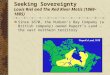 Seeking Sovereignty Louis Riel and The Red River Metis (1869–1885)