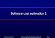 Software cost estimation 2